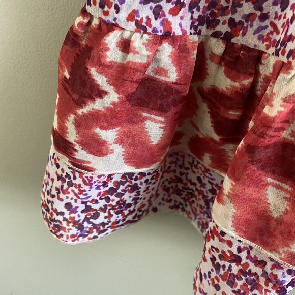 Fire Los Angeles Sheer Sleeveless Floral Blouse Top Ruffled Size S Small NWT - Picture 4 of 5